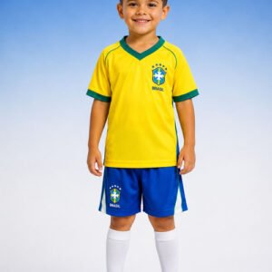 BRASIL 2 Pc Soccer Jersey Top and Short Set